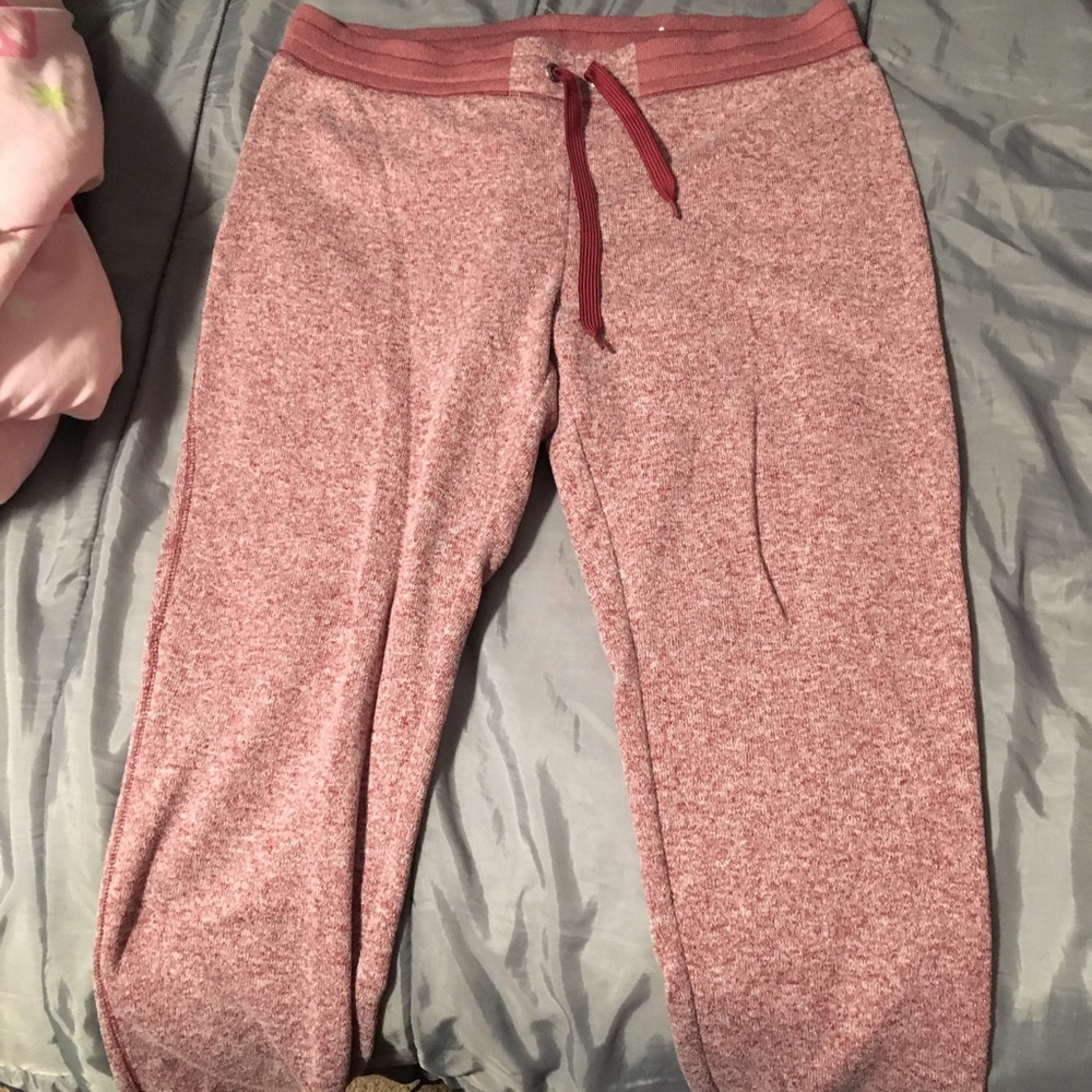 Cozy deep rose gold joggers